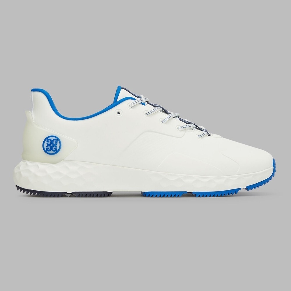 G/FORE White and Blue Men's Golf Sneaker